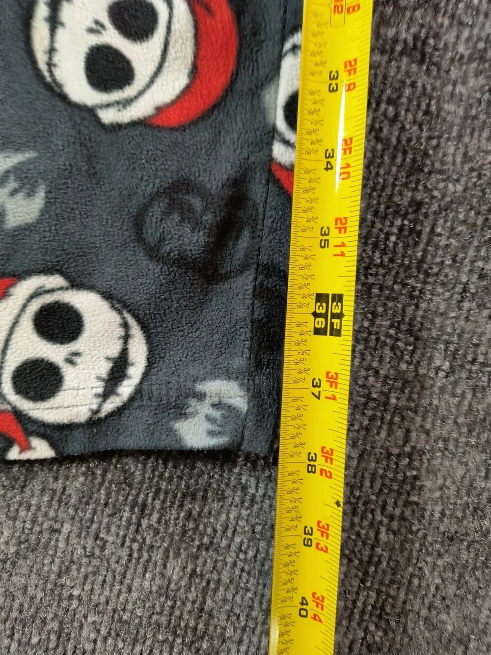 Nightmare Before Christmas Pajama Pants Men’s Lrg Gray Jack Skellington Pumpkin